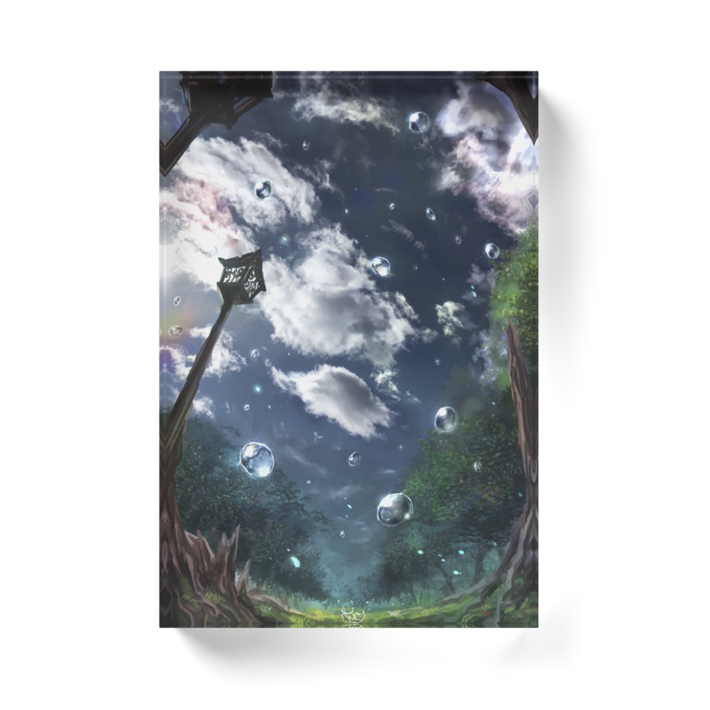 アクリルブロック 狐の嫁入り