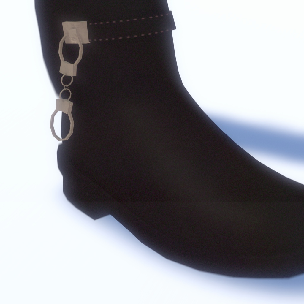 ジッパー付きショートブーツ