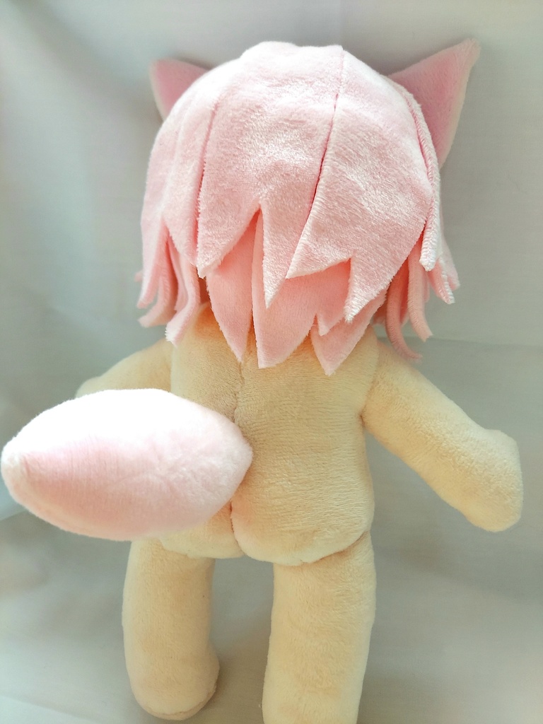【自作ぬいぐるみ】桃色花狐【花童楼】