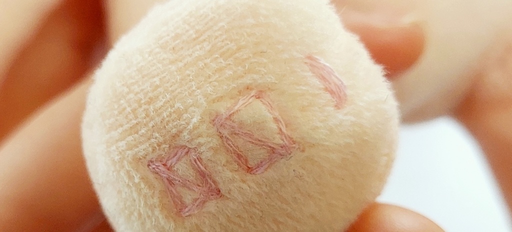 【自作ぬいぐるみ】桃色花狐【花童楼】