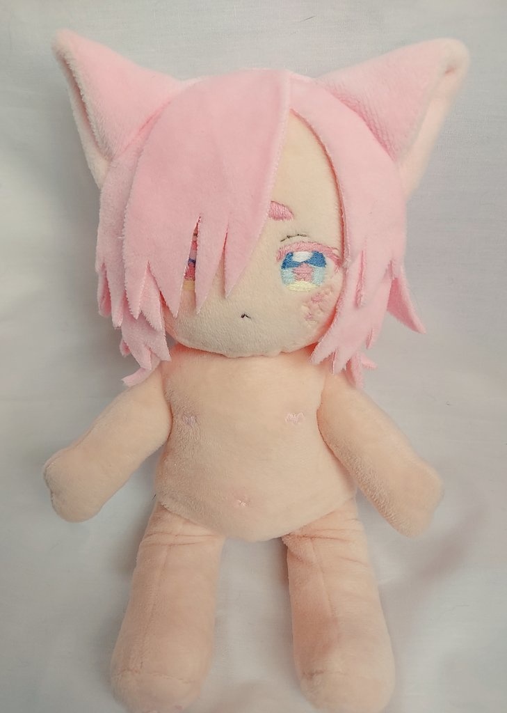 【自作ぬいぐるみ】桃色花狐【花童楼】