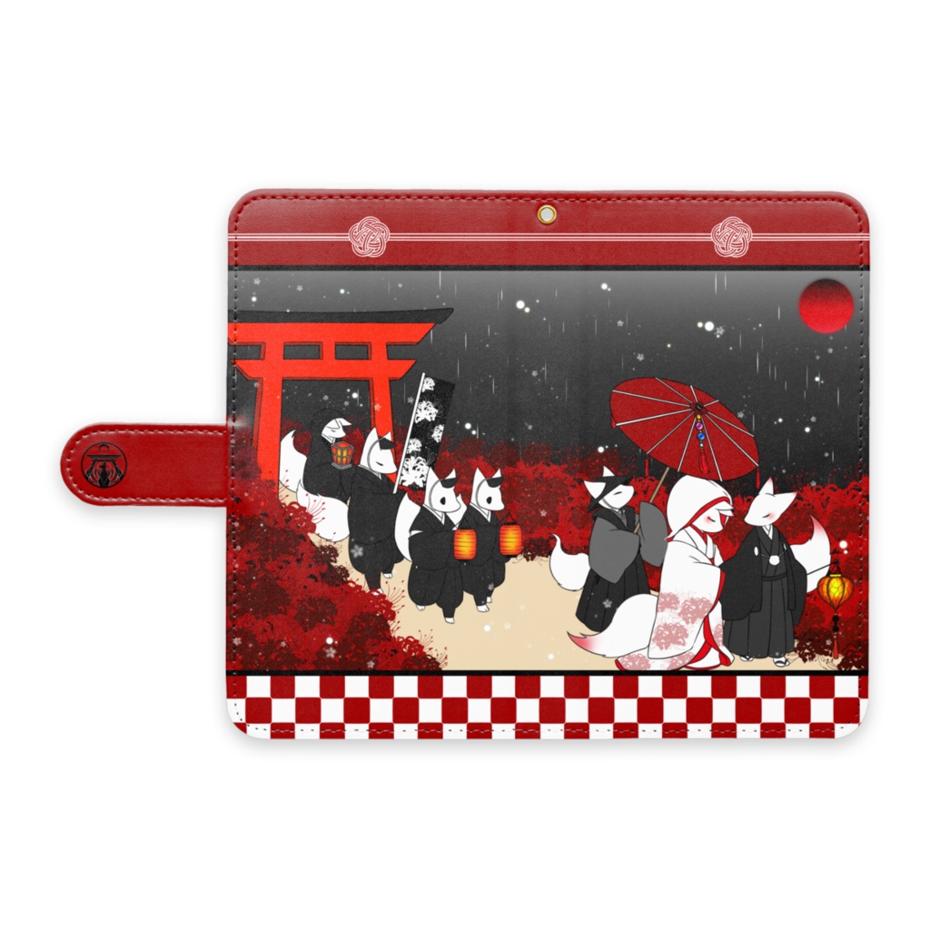 －狐の嫁入り－手帳型Androidケース
