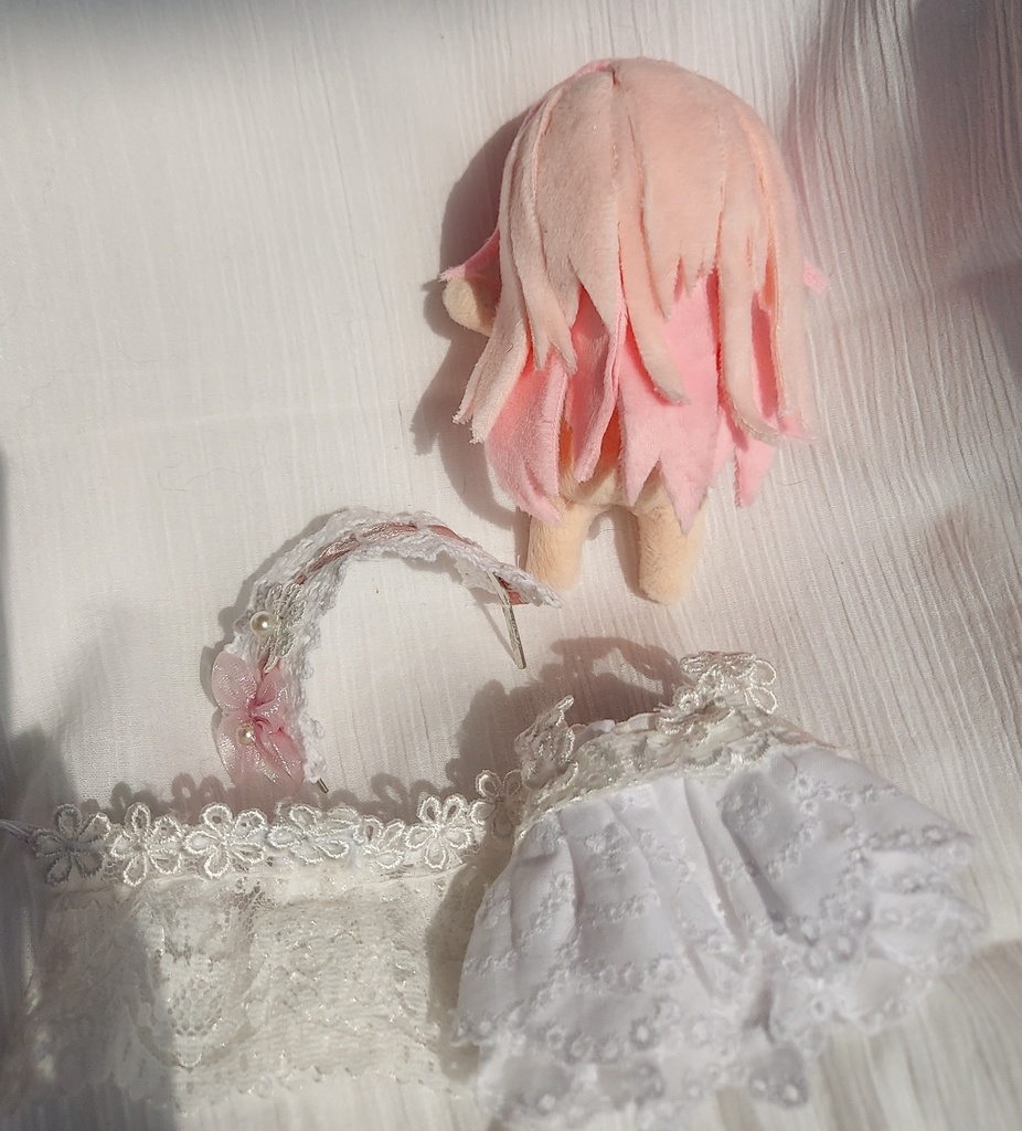 【自作ぬいぐるみ】花色恋守【花童楼mini】服付き