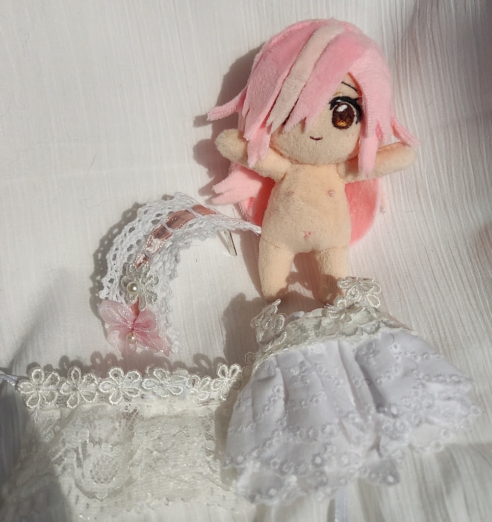 【自作ぬいぐるみ】花色恋守【花童楼mini】服付き