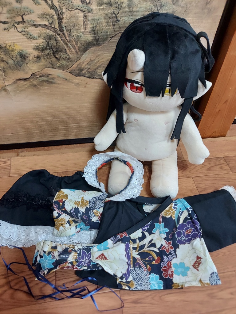 【花童楼】自作ぬいぐるみ【侘椿】