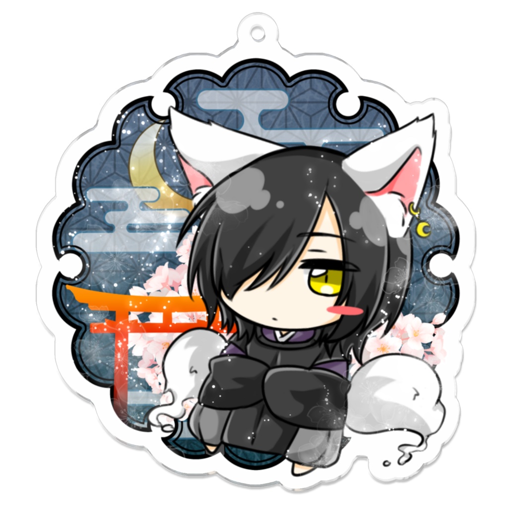 【アクリルキーホルダー】雪桜(旧姿)【オリジナル】