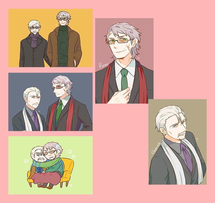 pioggiaポストカードセットｰピエトロとガブリエレｰ