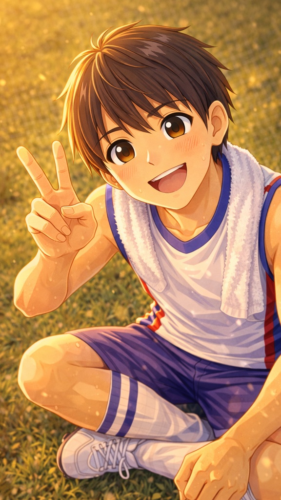 【豊川くんIP】スポーツ男子・50枚プレミアムパック:あなたの日常を「1mm戻す」リカバリー・アセット