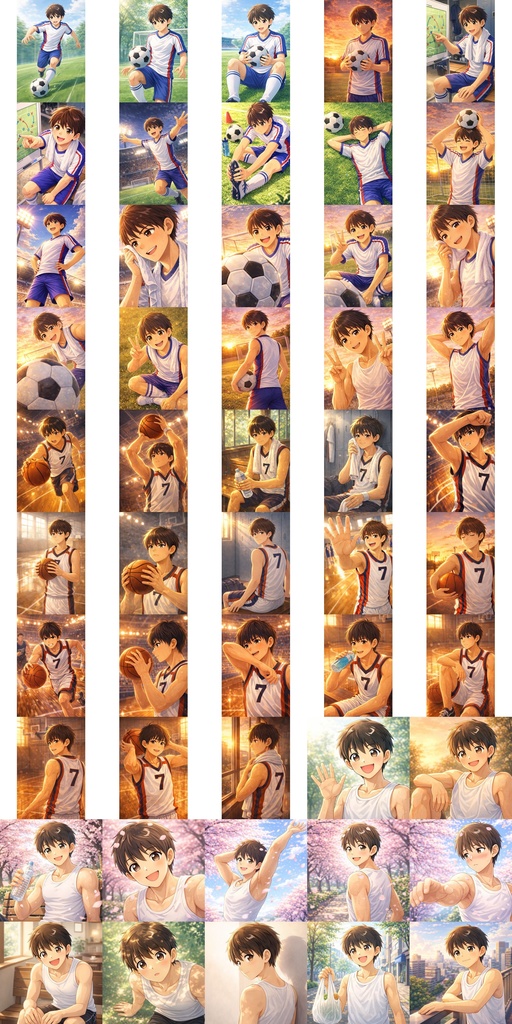 【豊川くんIP】スポーツ男子・50枚プレミアムパック:あなたの日常を「1mm戻す」リカバリー・アセット