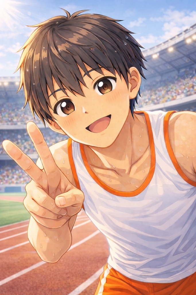 【豊川くんIP】スポーツ男子・50枚プレミアムパック Vol.3:野球・陸上・日常