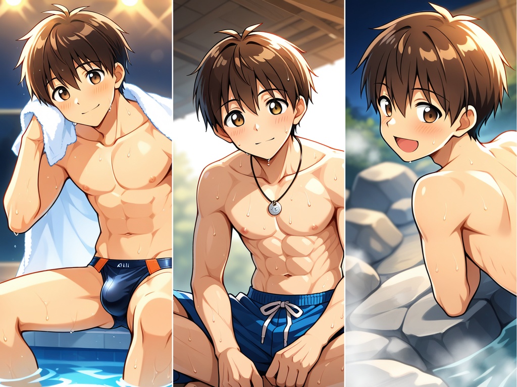 【豊川くんIP】スポーツ男子・50枚プレミアムパック Vol.5：水球・ムエタイ・競パン