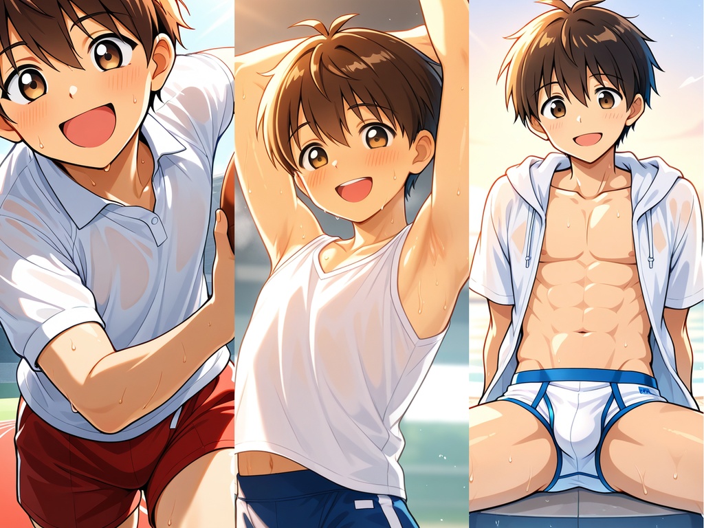 【豊川くんIP】スポーツ男子・50枚プレミアムパック Vol.7：ラグビー・体操・競パン編