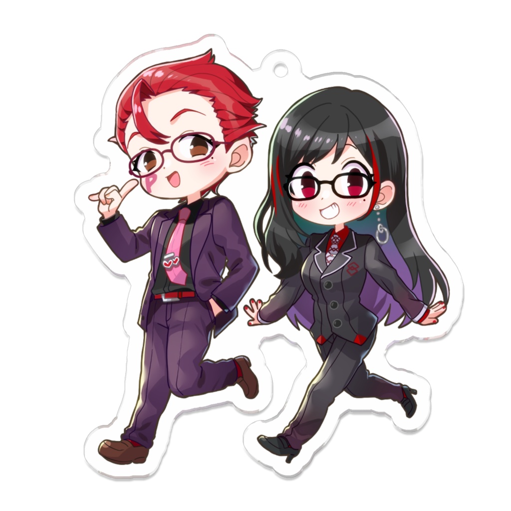 さくマネのアクリルキーホルダー