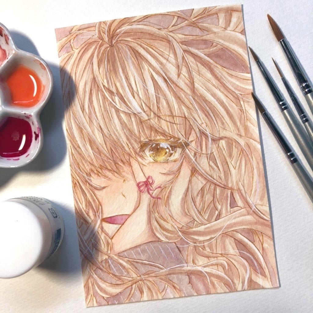 ポストカードイラスト原画