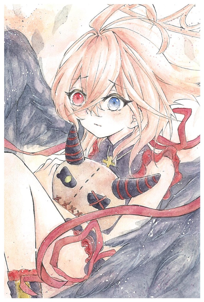 ポストカードイラスト原画