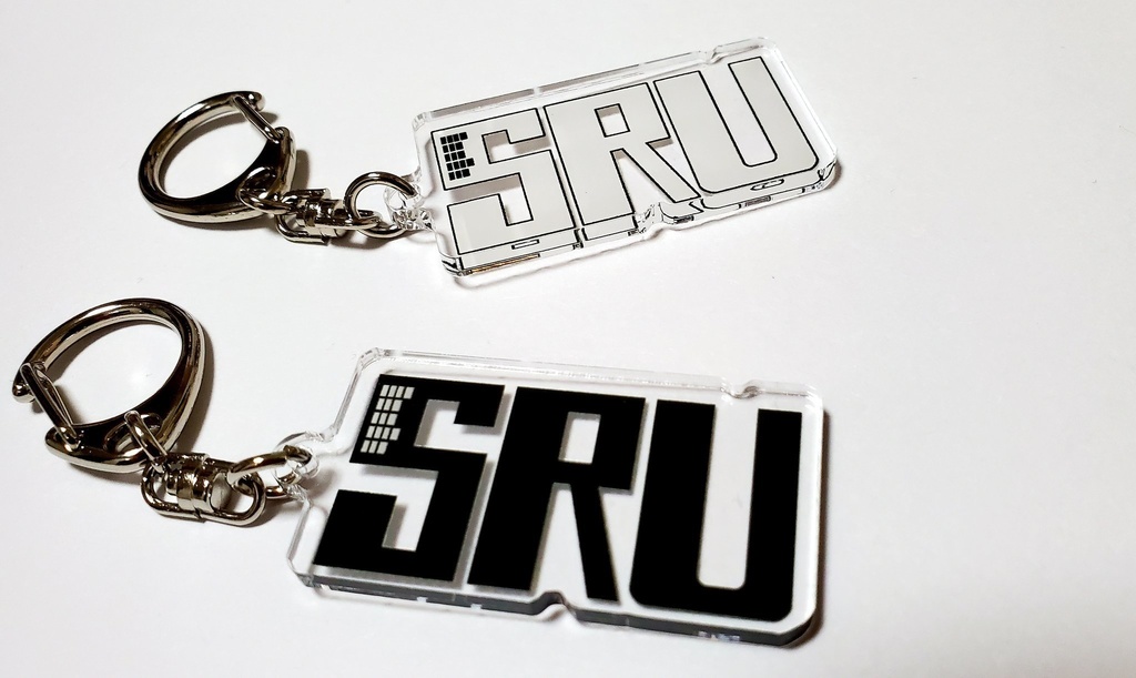 SRUロゴアクリルキーホルダー(ブラック)