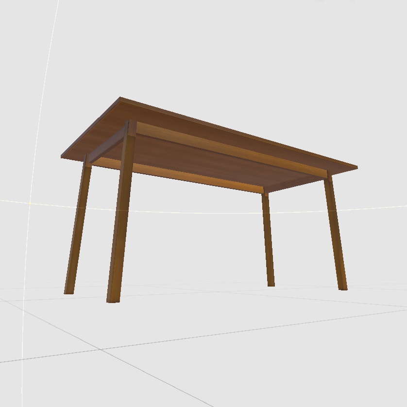 ダイニングセット 3Dモデル【VRChat 対応】