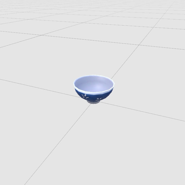 食器セット 3Dモデル【VRChat 対応】
