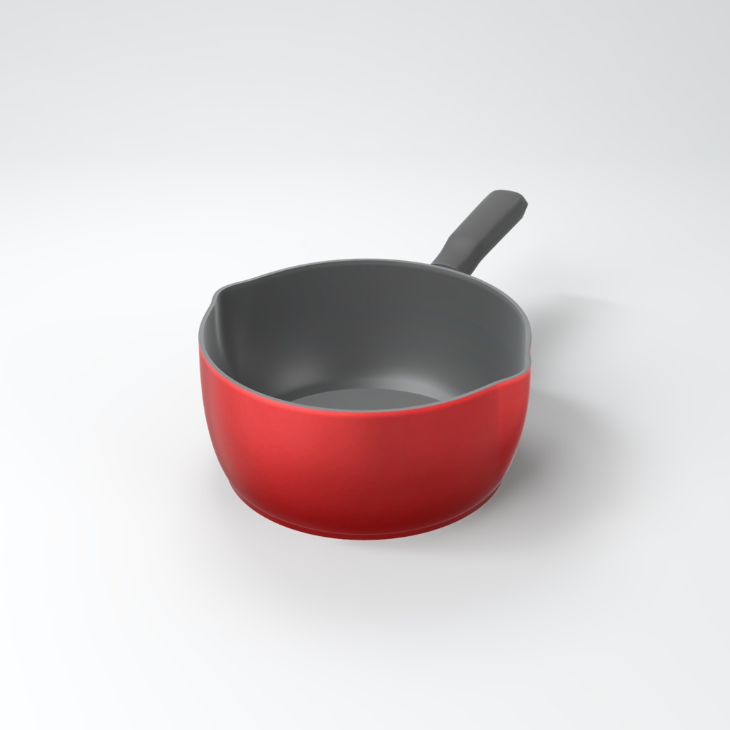 片手鍋 3Dモデル【VRChat 対応】