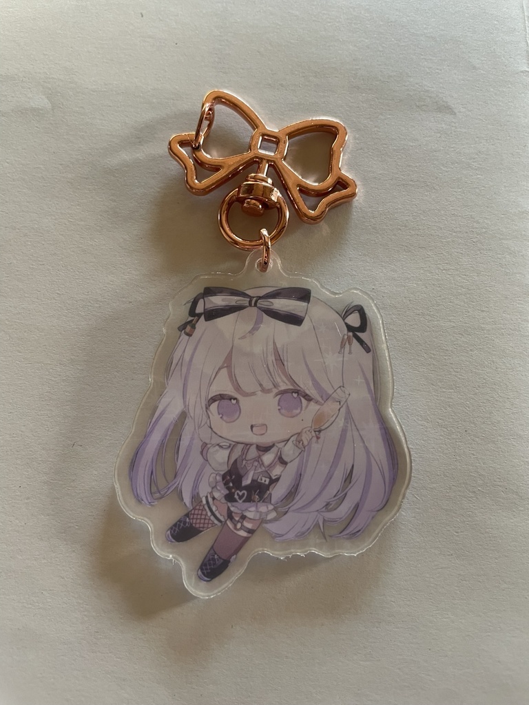 リボンチャーム　アクリルキーホルダー