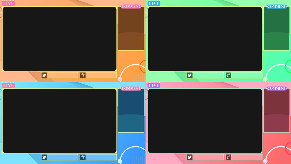 【静止画フリー/動画有償】ゲーム配信画面