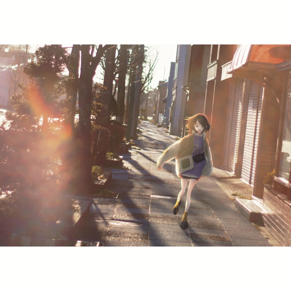 展示使用パネル / 夕暮れ