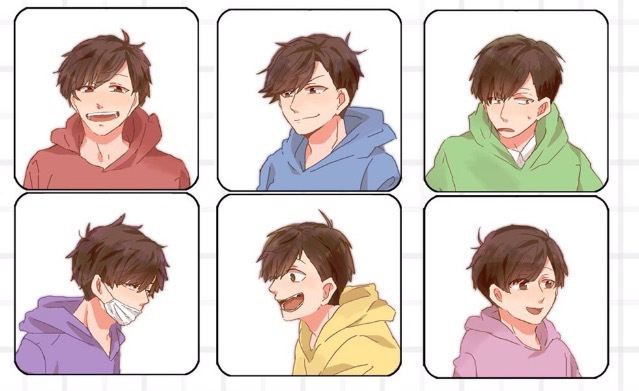 おそ松さん 角丸缶バッジ