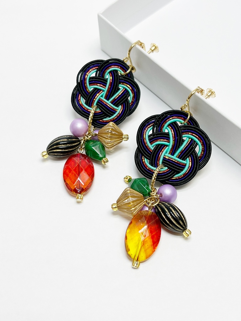 巴形薙刀 静形薙刀 イヤリング ピアス キャライメージ 刀剣乱舞 とうらぶ