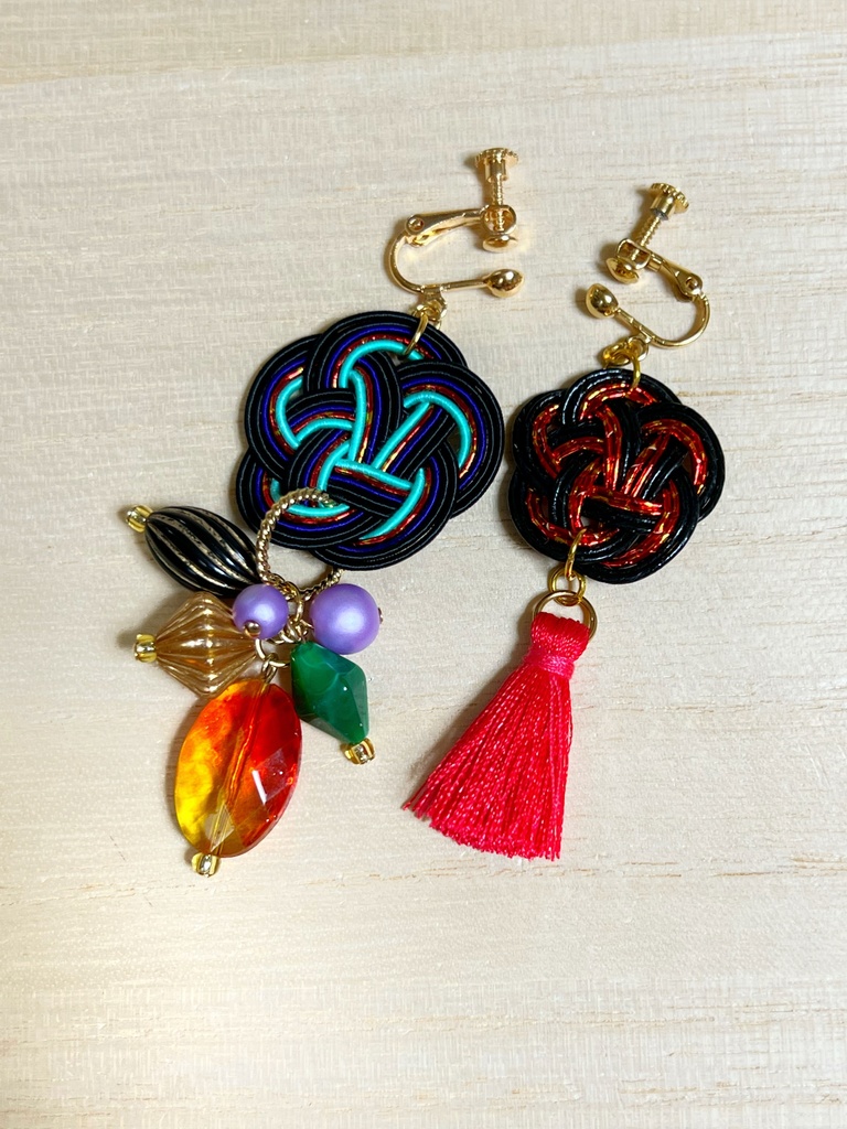 巴形薙刀 静形薙刀 イヤリング ピアス キャライメージ 刀剣乱舞 とうらぶ