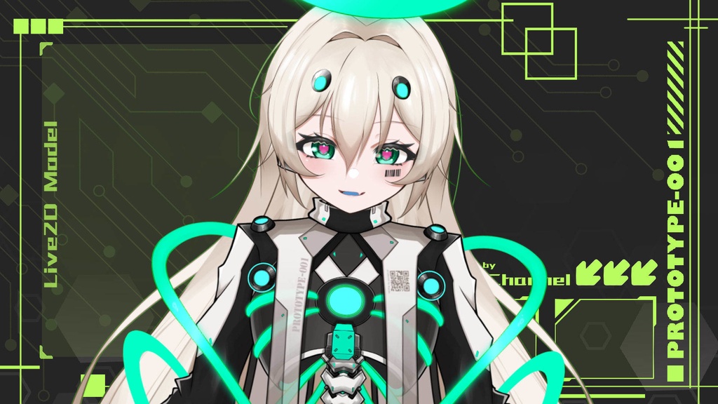 「Live2D」「VTS対応」ロボ娘