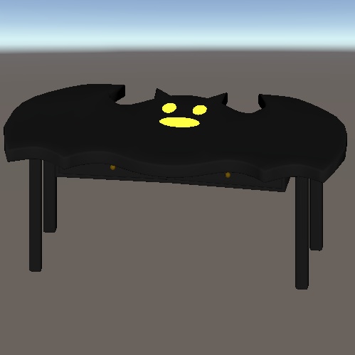 【無料】コウモリの机【3Dモデル】