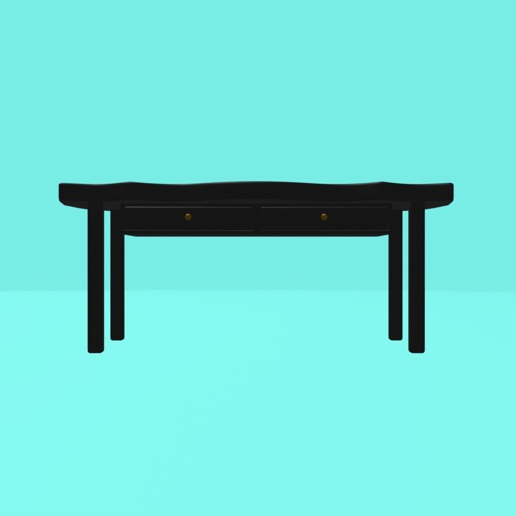 【無料】コウモリの机【3Dモデル】