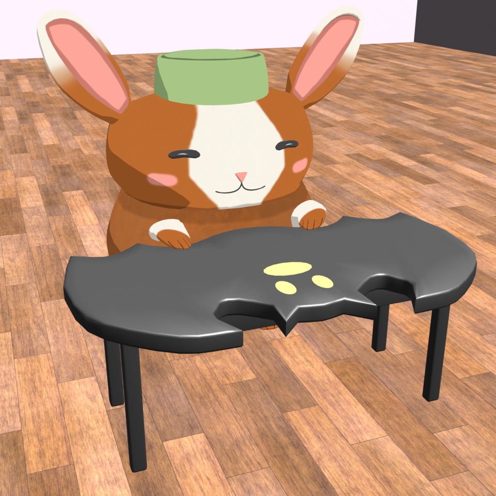 【無料】コウモリの机【3Dモデル】