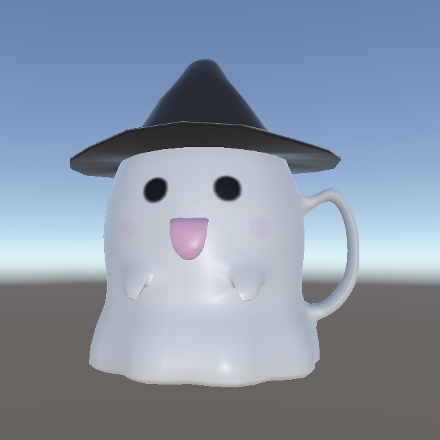 【無料】おばけマグカップ【3Dモデル】