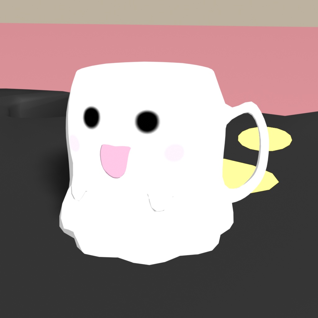 【無料】おばけマグカップ【3Dモデル】