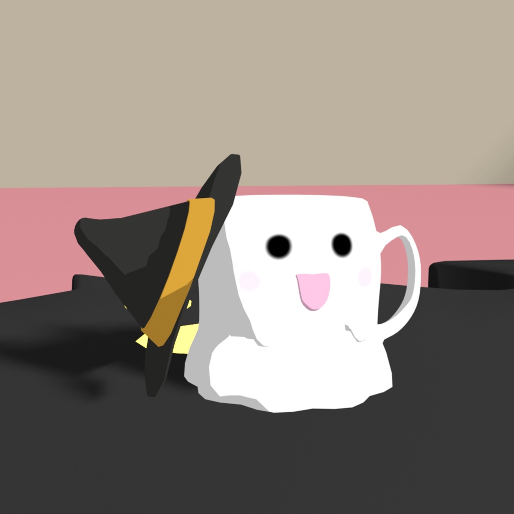 【無料】おばけマグカップ【3Dモデル】