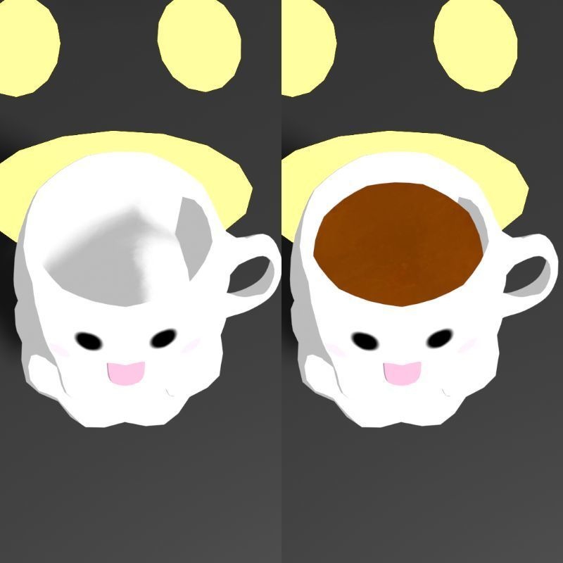 【無料】おばけマグカップ【3Dモデル】