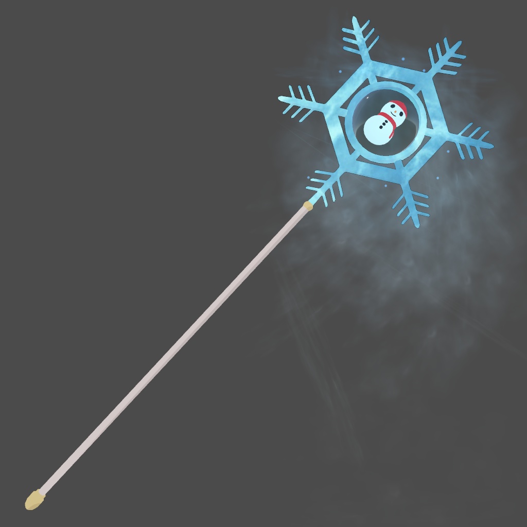 【無料版あり】雪だるまロッド【有料版冷気エフェクト付き】