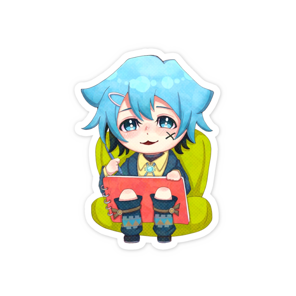 オリジナル_絵眠浅葱ステッカー