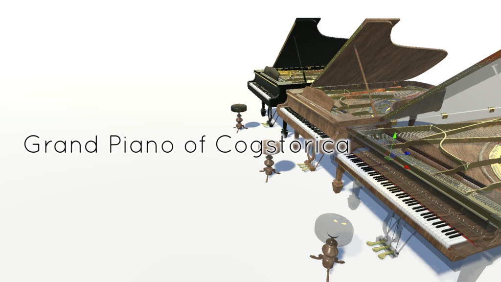 Grand Piano of Cogstorica【VRChatワールド設置用Udonギミック】