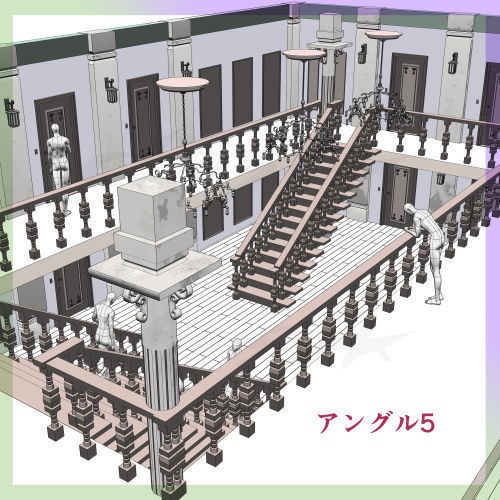 3D階段ホール(ロビー)