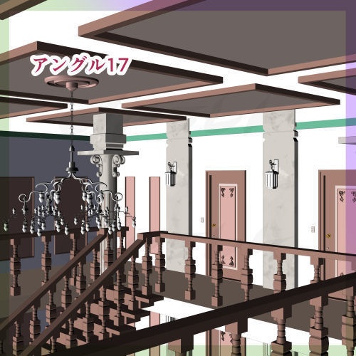 3D階段ホール(ロビー)