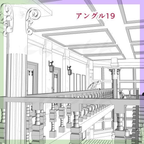 3D階段ホール(ロビー)