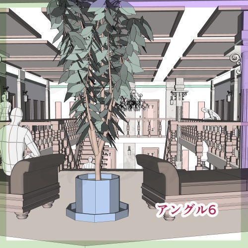 3D階段ホール(ロビー)