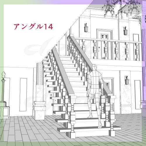 3D階段ホール(ロビー)