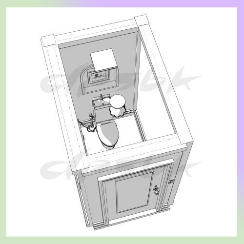 3Dアパート全体(10畳個室含む)