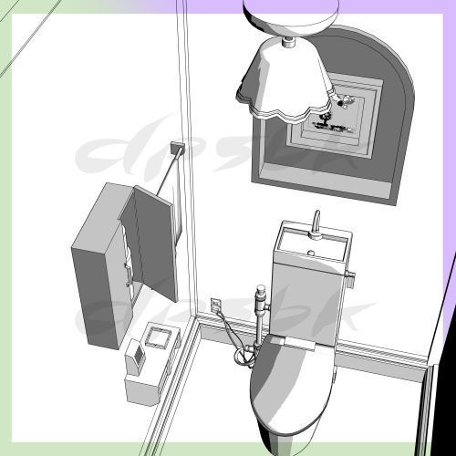 3Dアパート全体(10畳個室無し)