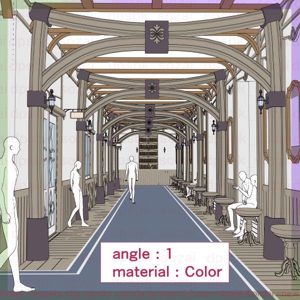 語り合える廊下(異世界/現代)【3D】