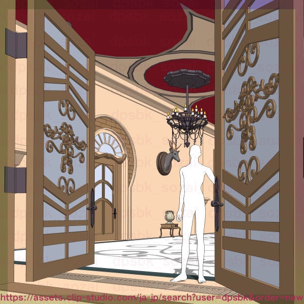 フルセット北部-辺境伯の家と各部屋【3D】