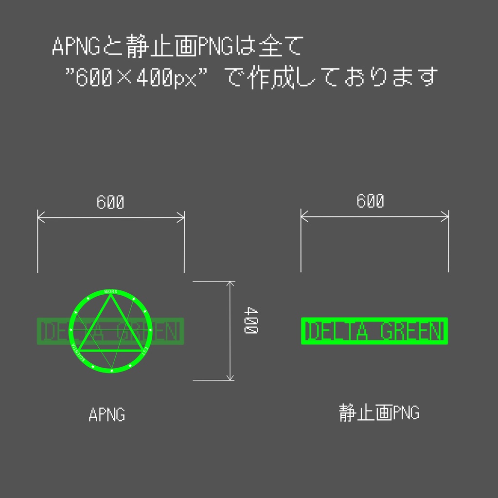 回るデルタグリーンマーク